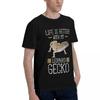 Life Is Better With My Leopard Gecko Shirt  Reptile 1 100 Cotton Casual Breathable Confortable Top Short Sleeve TShirt Mens