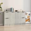 Vidaxl Cabinets, 3 Pcs., Concrete Grey, Wood-Based Material