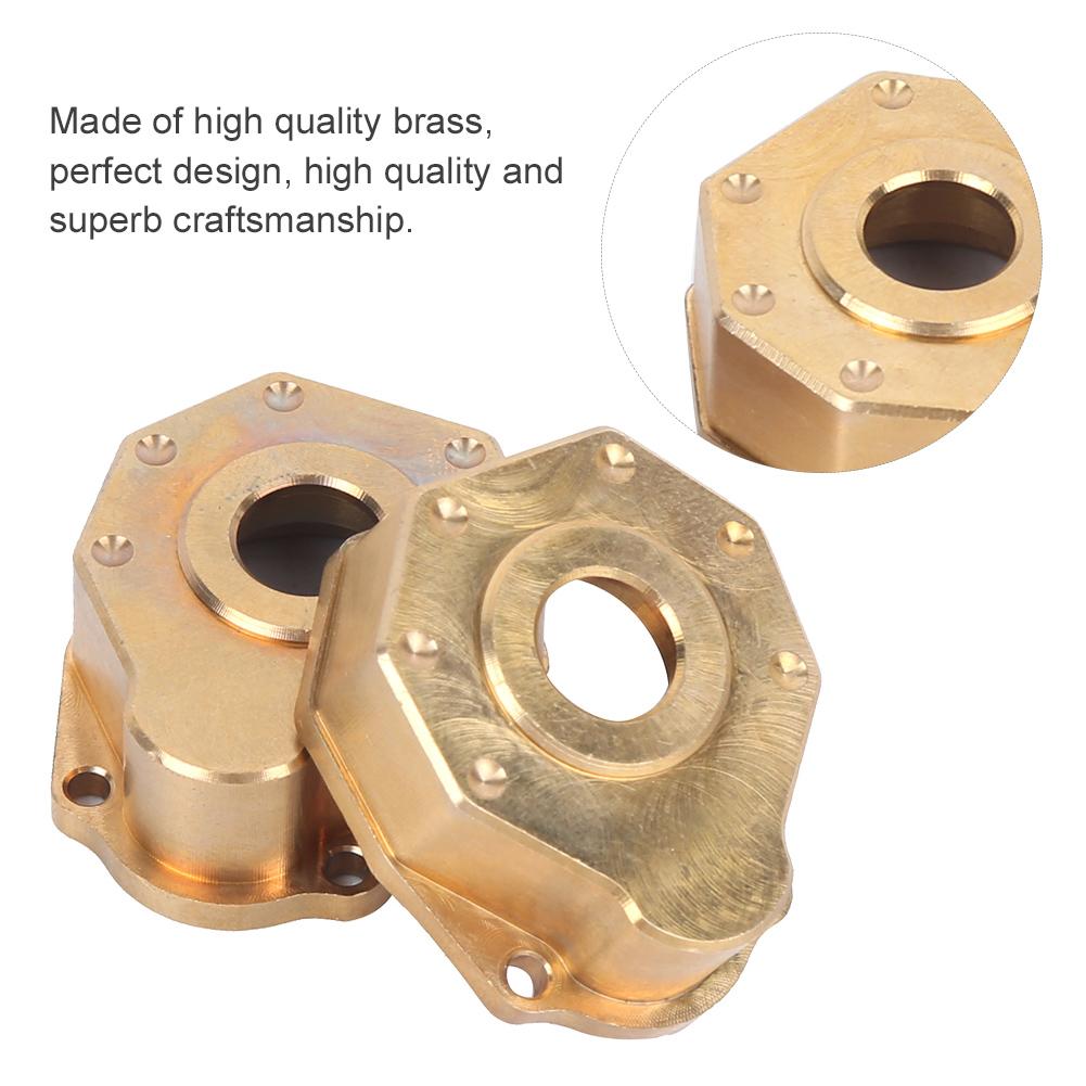 Front Back Portal Axle Universal Axle Case Cover Brass Weight for TRX4 Crawler 1/10 RC Car