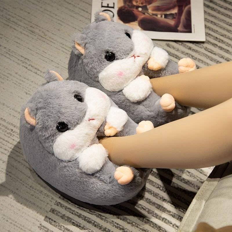 Pluszowe Wełniane Kapcie Domowe z Grubą Podeszwą, Antypoślizgowe, dla Mężczyzn i Kobiet, Gotowe na Zimę z Podparciem Pięty