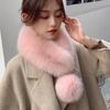 Faux Furs Scarf Winter Warm Neck Wrap Furry Neck Scarf for Office Daily Wear
