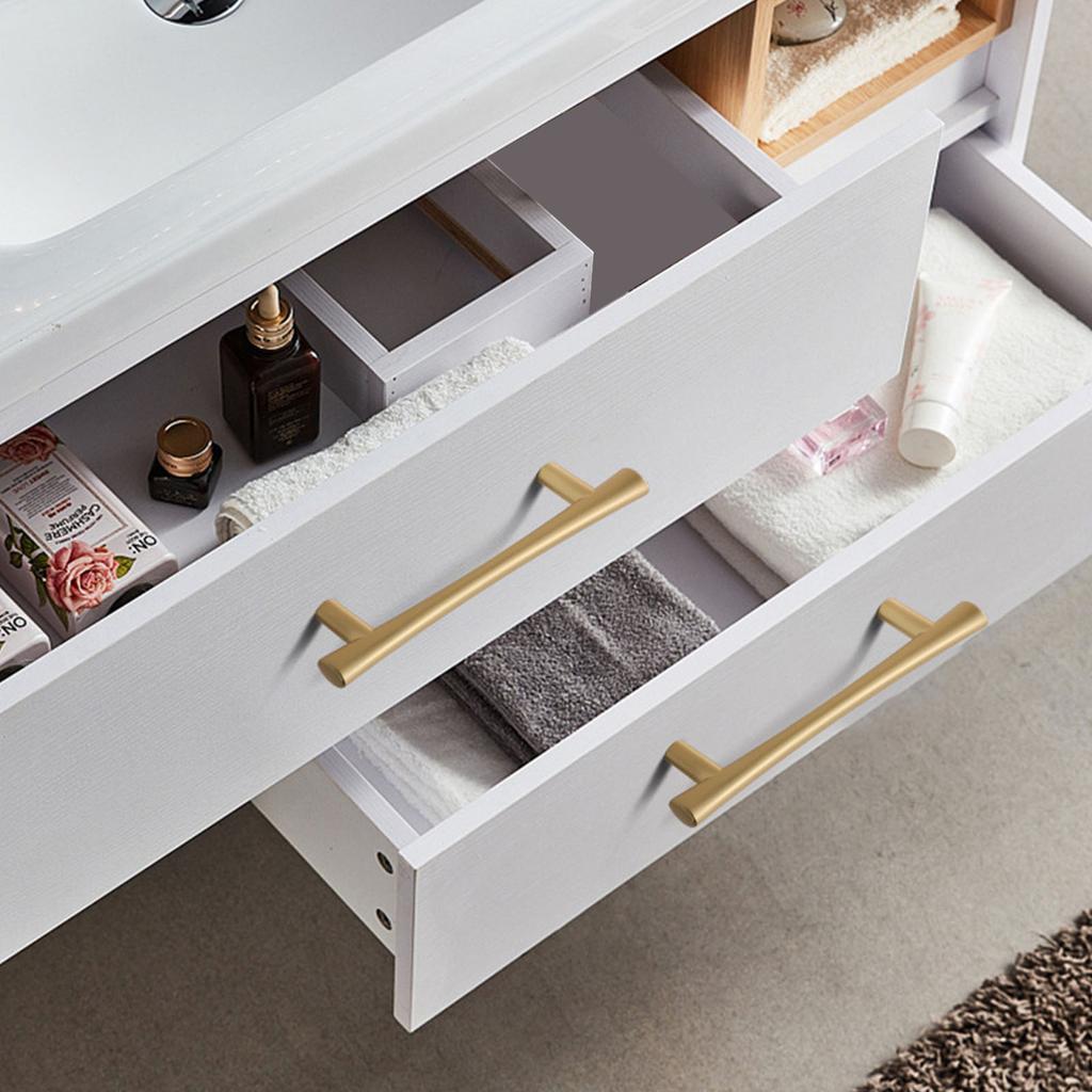 Pair Cabinet Handles Drawer Pulls Dresser Handle Knobs Modern Furniture Handles Simple Installls for Kitchen & Bathroom