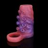 Hohler Silikon-Penis-Sleeve für Männer, Weicher Dehnbarer Tragbarer Penis-Verlängerer, Offenes Design Vergrößerungs-Sleeve Erwachsenenspielzeug