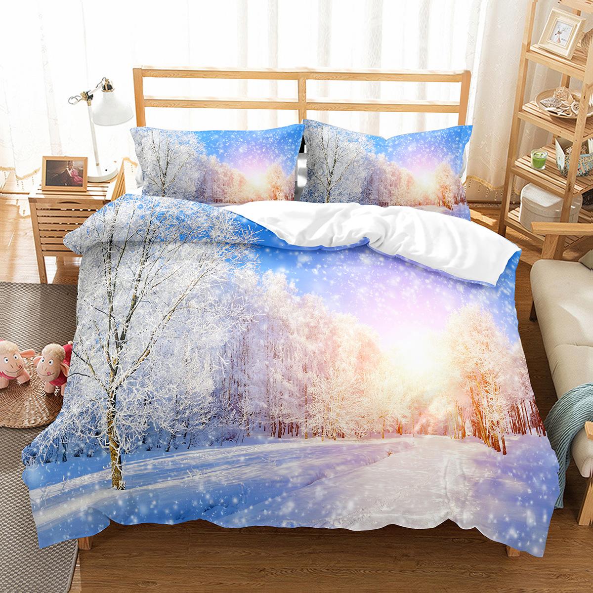 

Polyester Comfortable Stylish Pattern Duvet Cover Set With Duvet Cover And Pillowcases King Queen Twin Sizes For Boys Girls And Kids EU single(135x200cm)