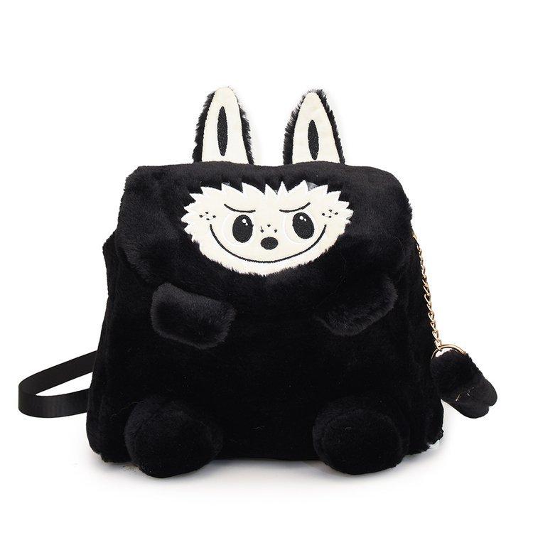 Schoolbag cartoon trend cute college student mini backpack plush cute girl backpack cute shoulder messenger bag