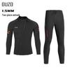 Σετ στολής κατάδυσης OUZO 1,5mm - Unisex μακρυμάνικο, προστασία από το κρύο και τον ήλιο, δύο τεμαχίων για σέρφινγκ και κατάδυση