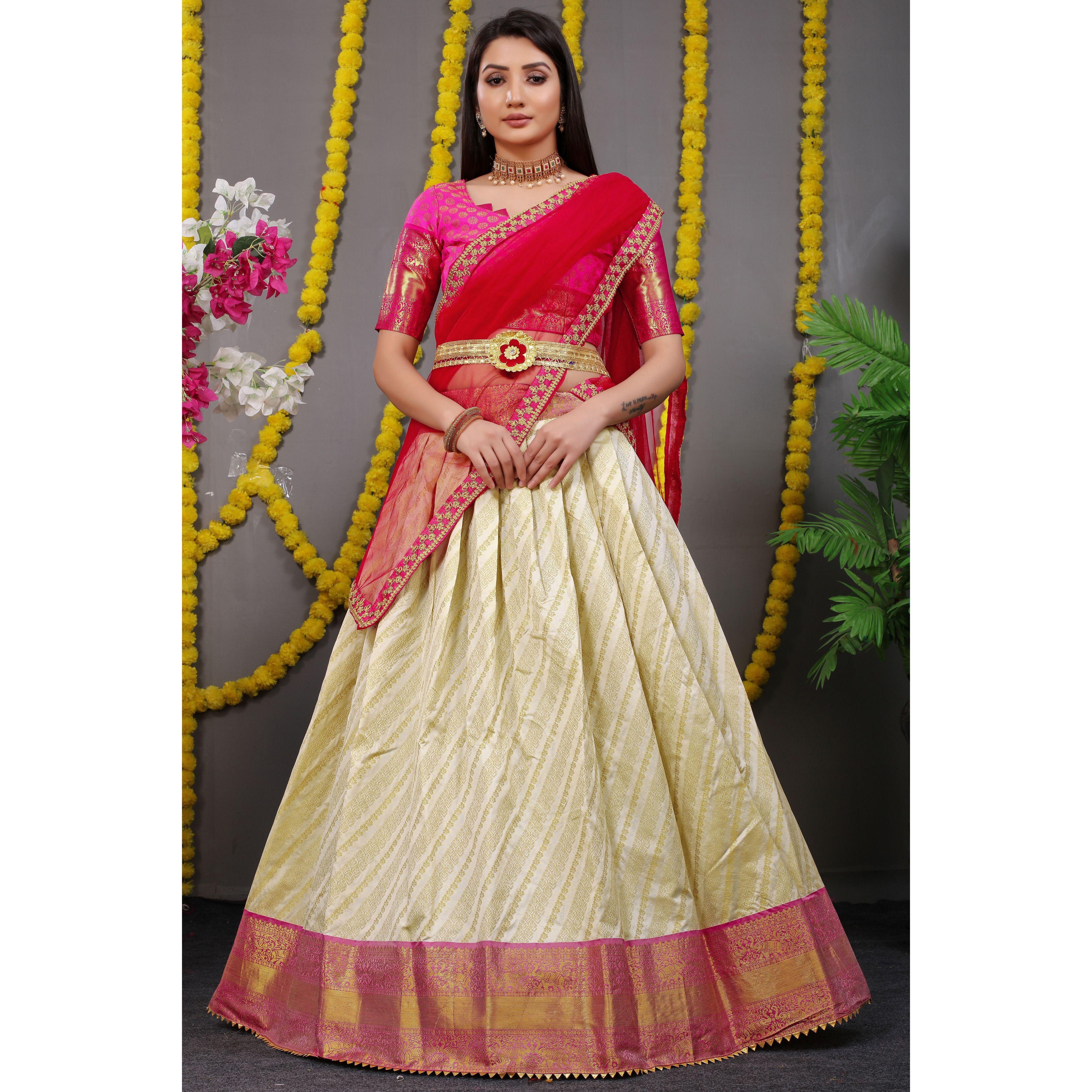 

НОВАЯ привлекательная и красивая одежда для вечеринок Silk Lehenga choli