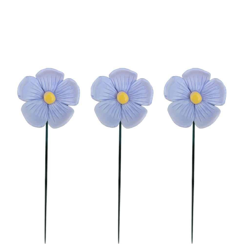3pcs Colorful Bee Butterfly Water Dispenser Ceramic Bee Watering Station Artificial Flower Office