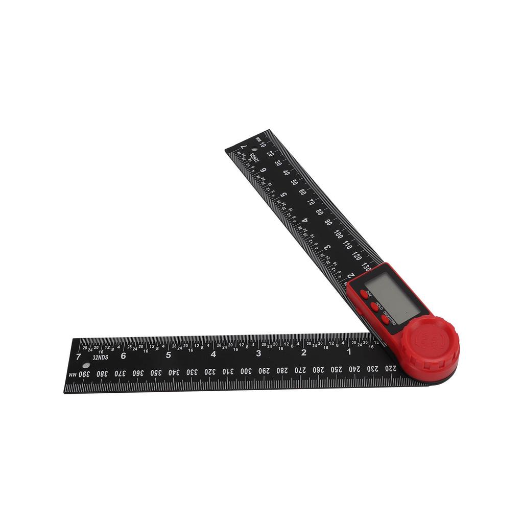 Digital Display Angle Ruler 2 in 1 Plastic Lightweight Convenient Black Digital Angle Finder200mm