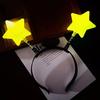 Luminous Headband Flashing Glow Hairhoop Light Up Hairband Star 3 Modes Cosplay Glowing Prop for Weddings Parties Holidays Dance Adults Kids