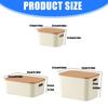 Stackable Home Storage Container Cream Design Dustproof Lid Storage Container For Clothes Toy Organization