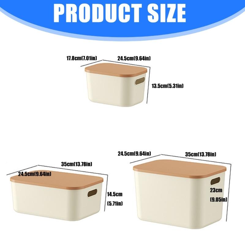 Stackable Home Storage Container Cream Design Dustproof Lid Storage Container For Clothes Toy Organization