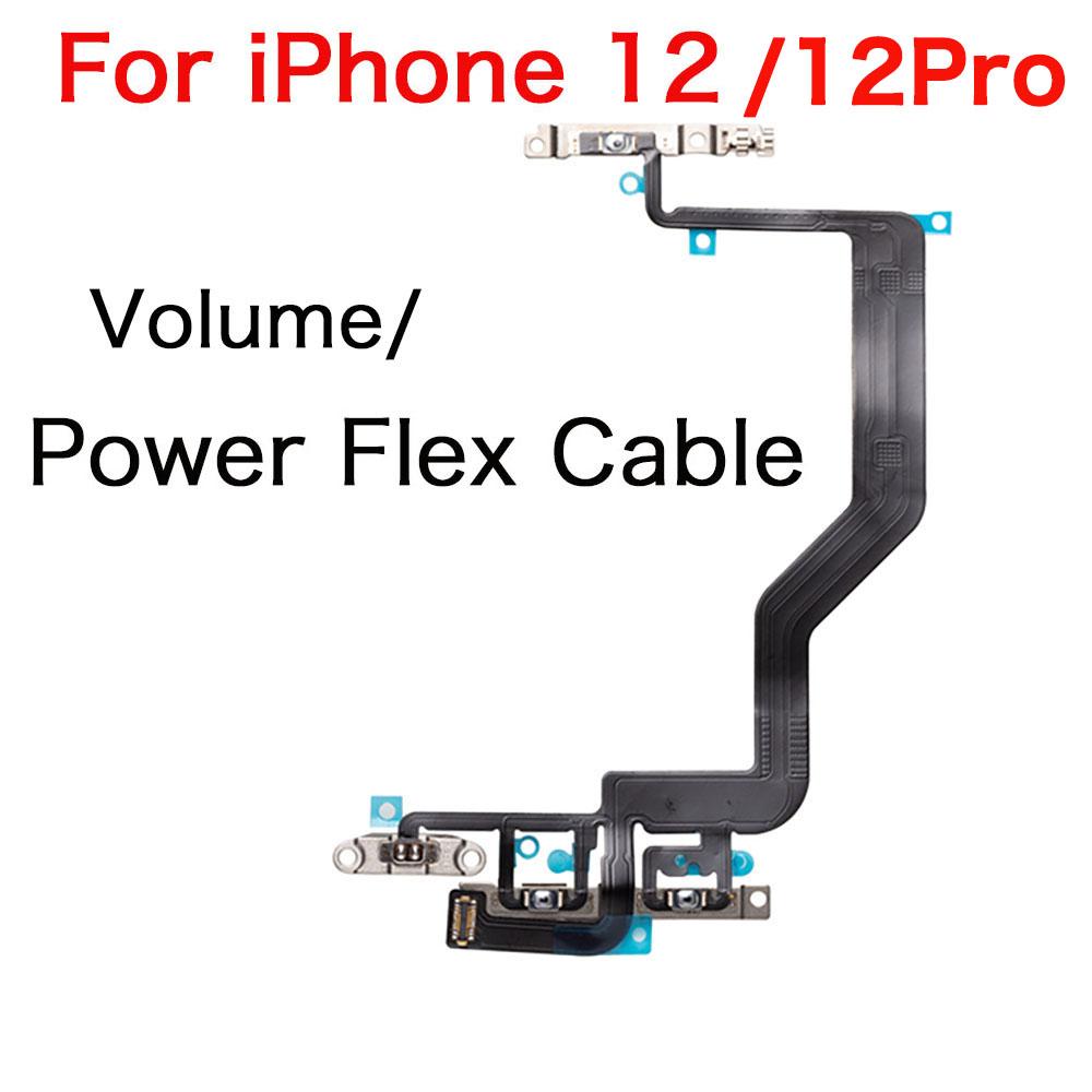 Power And Volume Button With Silent Switch Flex Cable For iPhone X XR XS 11 12 Mini Pro Max Repair Replacement