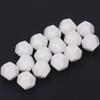 30PCS 12 Sided Blank Dice Plastic Write On Teaching Dice Cubes Polyhedral Dice Kit for Entertainment Education 2.2cm White