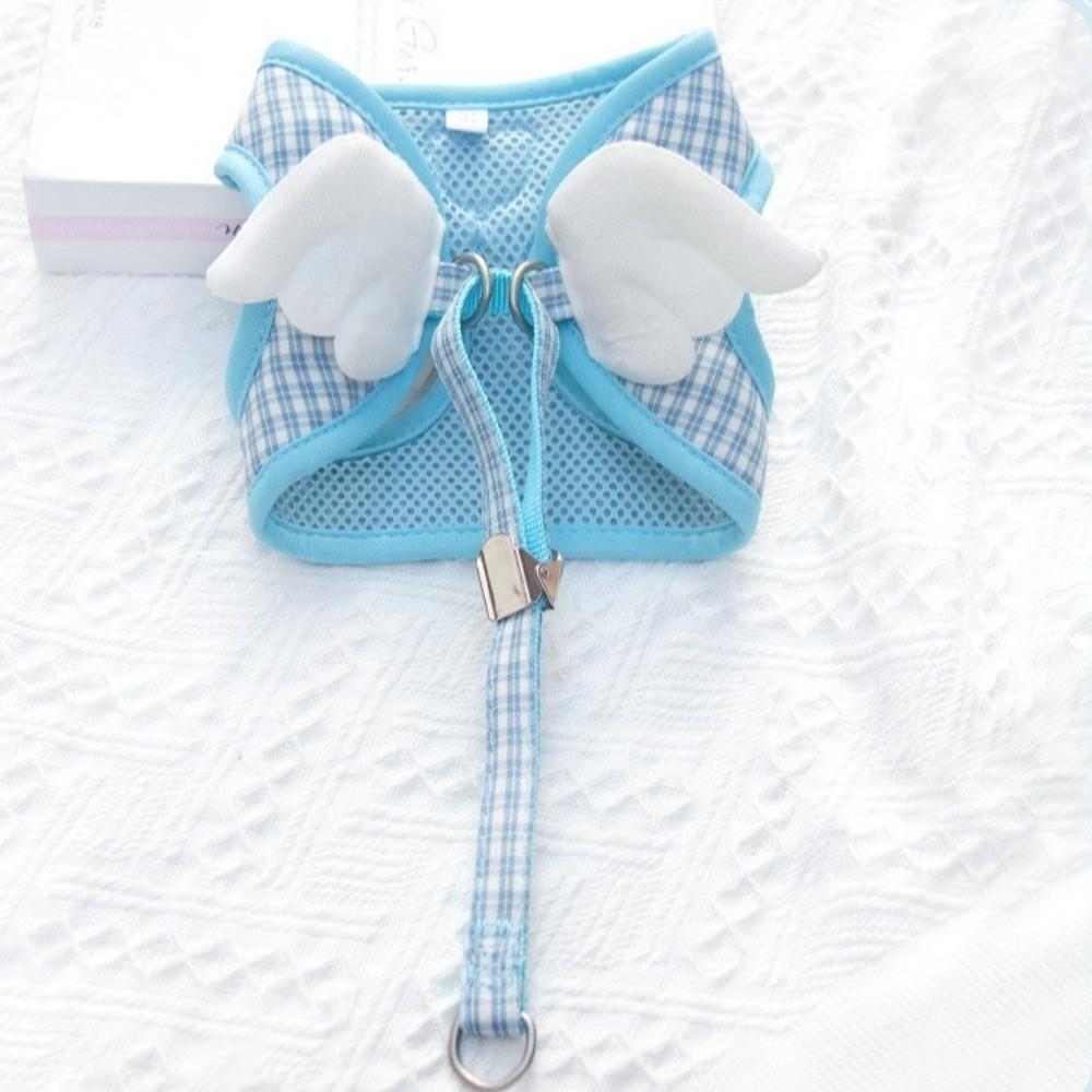 Breathable Cat Dog Harness Set Comfortable Cat Leash Pet Supplies Dog Traction Rope Walking