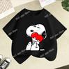 Snoopys Kids TShirt Anime Boys Girls Short Sleeve Tops Summer Breathable Baby Cartoon Tees Cute Dog Print Clothes Birthday Gifts