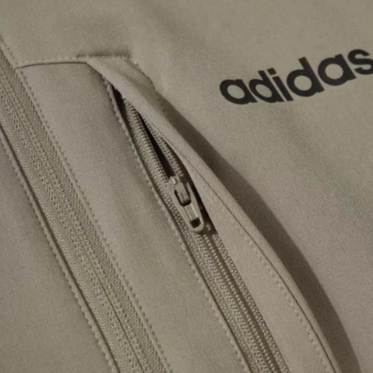Adidas Jackets Men's Tan Stand Collar Moderate JM2244-