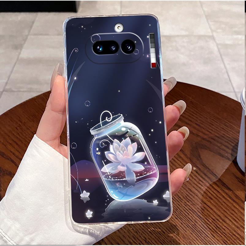 For Nothing Phone 4a 5G Case Clear Luxury Cute Love Rabbit Funny Pattern TPU Soft Silicone Back Cover For Nothing 4A 4 A Casing