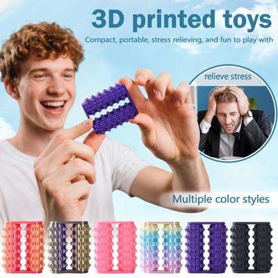 צעצוע דוקרני מודפס בתלת מימד לעיסוי והפגת מתחים צעצוע קטן