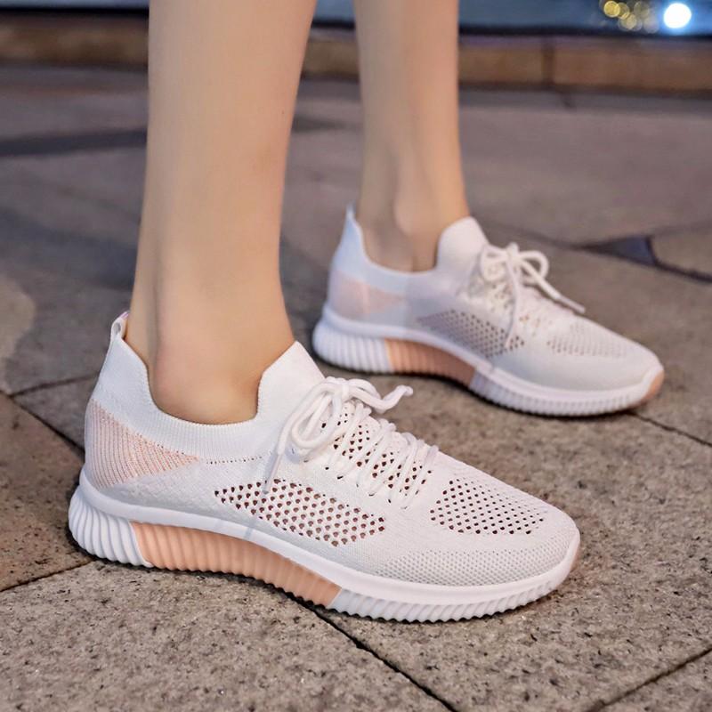 Мода 2024 Женские Новые Зимние Стильные Сетчатые Дышащие Кроссовки на Шнуровке с Низким — фото 4