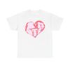 Love Heart Graphic Tee | Pink Retro Heart Design