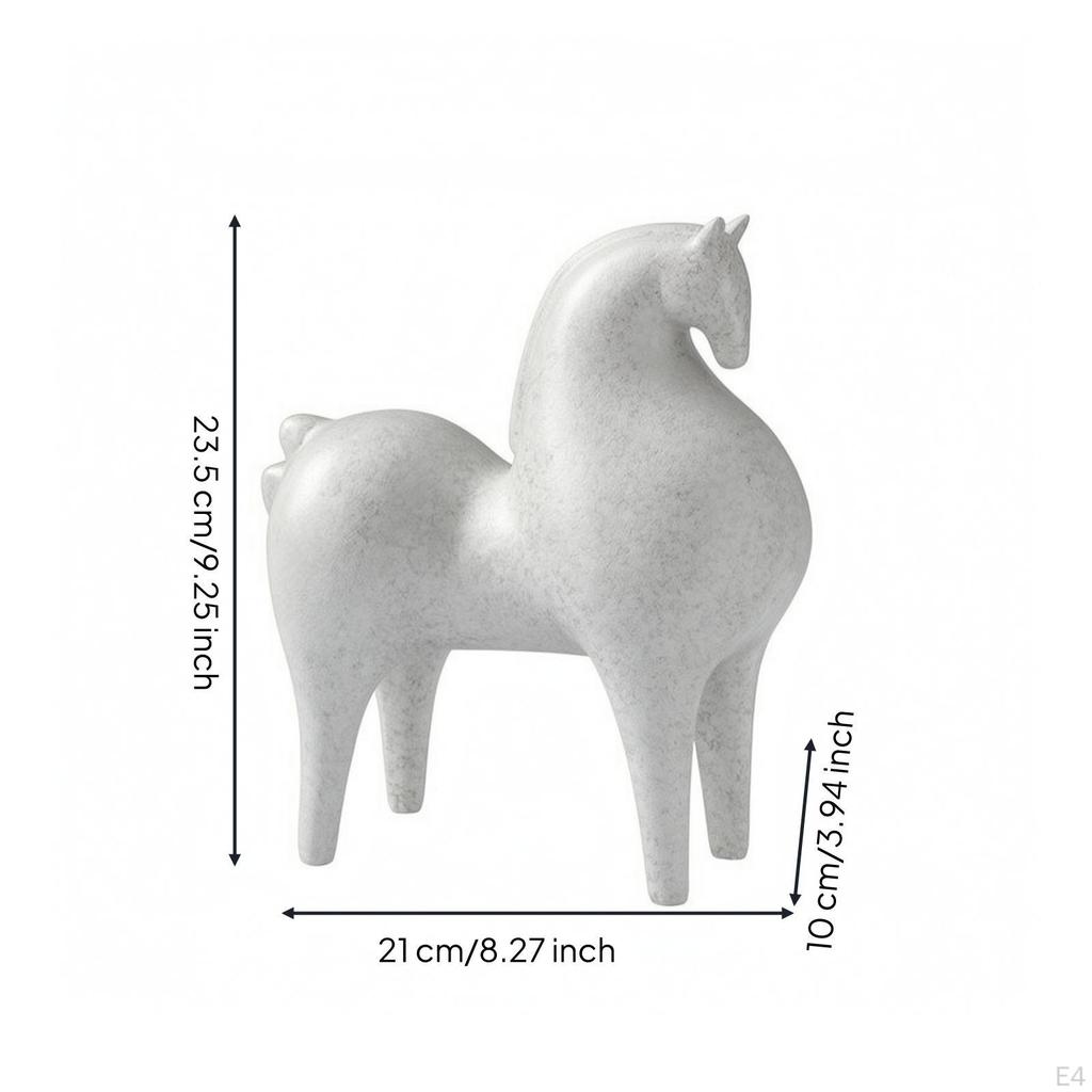 Abstract Horse Figurine Minimalist Decorative Artistic for Wine Cabinet