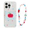 Colorful Polka Dots 17promax Three-dimensional Red Apple 16 Mobile Phone Case Iphone14 Suitable for 13 Lanyard 11 Silicone