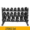 Xinkaiida Rubber-Coated Dumbbell Rack Set