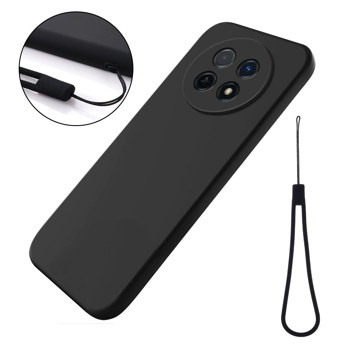 

Shockproof Phone Case for Huawei nova Y91 4G,Soft Lining Anti-Scratch Liquid Silicone Cover Black