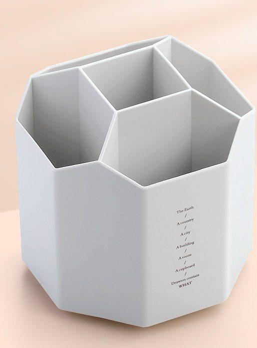 1pcs 360 Degree Rotating Pen Holder, Simple and Cute Student Desktop Stationery Storage Box, Multi-functional Pen Holder