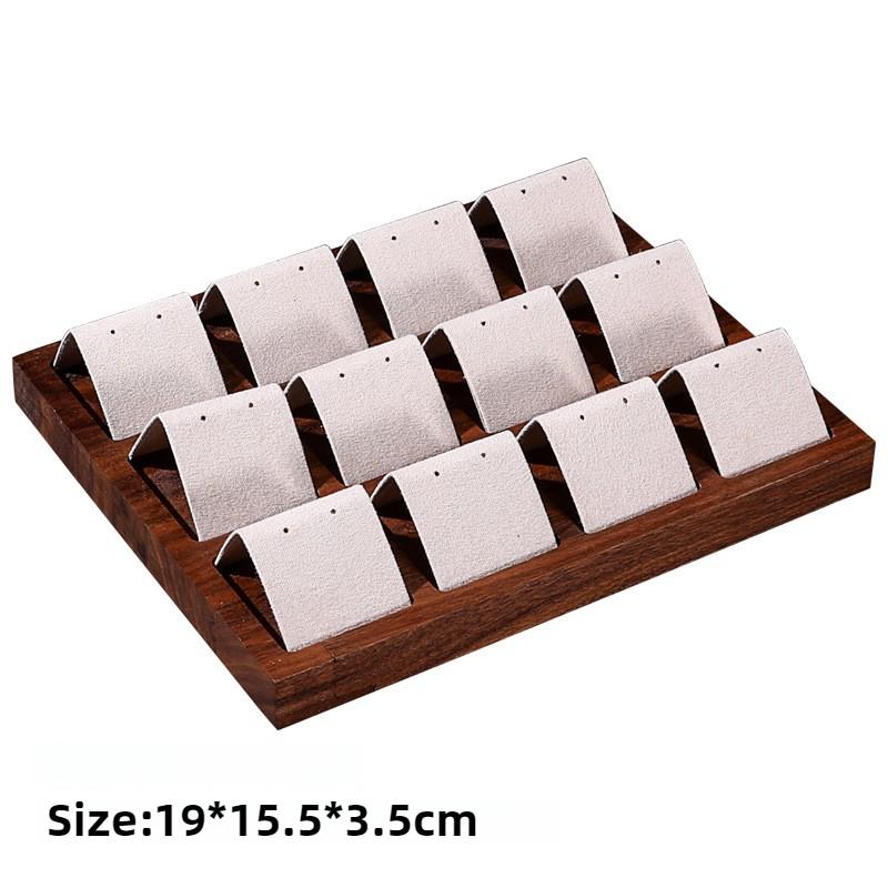 Wooden Jewelry Organizer Tray Rings Earrings Display Pallet Necklace Jewellery Showcase Pallet Large Capacity Rings Storage Tray