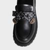 Spring and summer new fashion Huizhou women's shoes solid color loafers platform shoes women's comfortable thick heel British style small leather