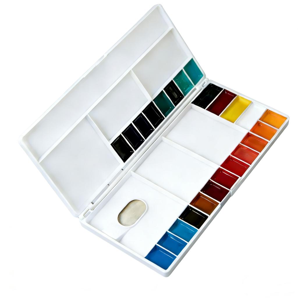 24 Farben 3ml Aquarellfarben-Set Kunstbedarf, für Künstler, Hobbykünstler und Malbegeisterte