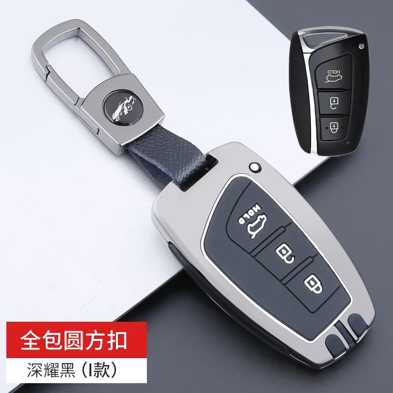 Car Key Case Cover for Hyundai Grand Santa Fe 3 DM Ix45 Ix35 Genesis DH Grandeur Azera HG Equus 2013 - 2016 Accessories