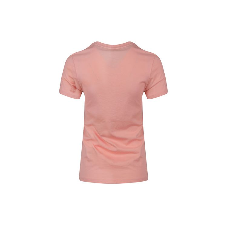 Adidas Neo Letter Print Round Neck Short Sleeve T-Shirt Women T-Shirts Orange-Red EI4715