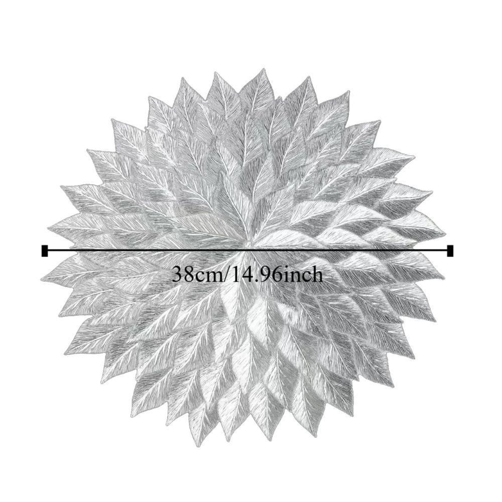 4Pcs Distinctive Place Mats Elegant Dinner Mats Table Decoration Supplies Insulation Pad  Balcony