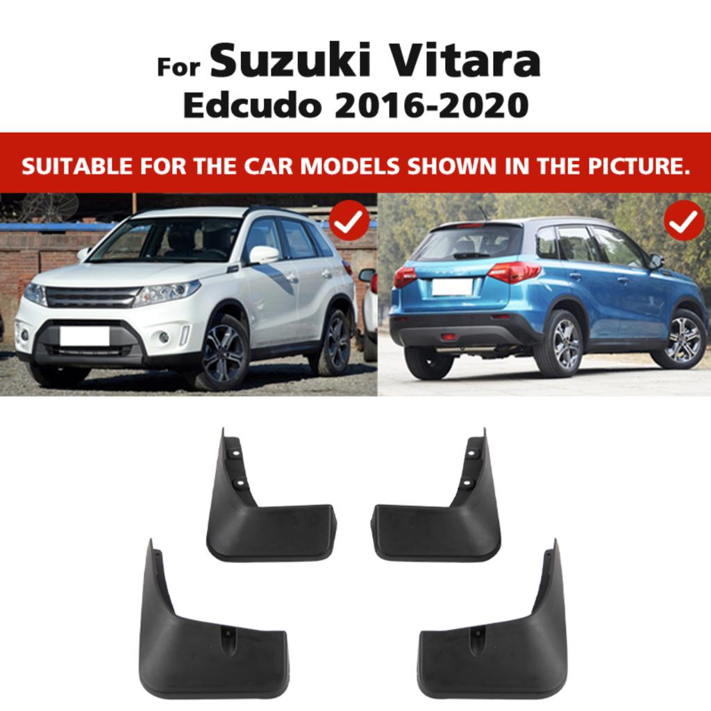 4PCS Splash Guards Mudguards Compatible with Suzuki Vitara / Edcudo  2016 2017 2018 2019 2020 2021 2022 2023 2024 4th Gen.