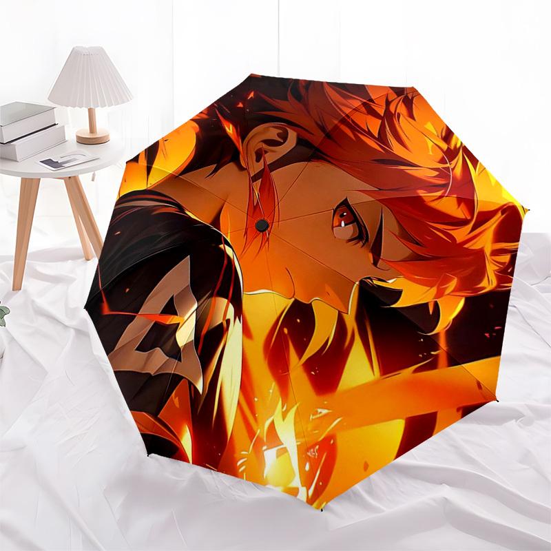

1pc NUTCRACKER Automatic Opening Folding Umbrella, Portable 3-Fold Design with 8-Bone Iron Frame, Outdoor for Fans, Travelers, Daily Use, Festive Gift