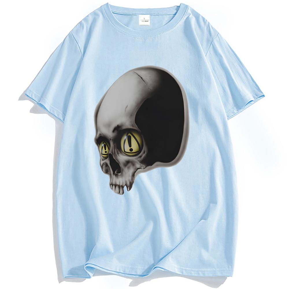 DANGEROUS SUMMER SKULL TEE Yeat Rapper Fashion Graphic T-shirt Cotton Short Sleeve Grunge T Shirt Unisex Streetwear Casual Tees