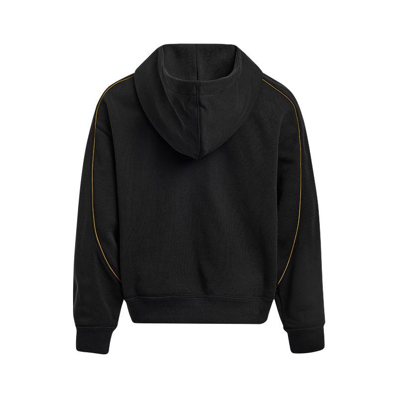 Under Armour Casual Sports Series College Style Color Block Fashion Simple Loose Hoodie Women hoodies Black 6006010-001