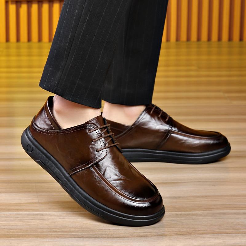 Fashion Sneakers Mens Dress Shoes Retro Male Leather Business Male Baroque Shoes Casual Outdoor Mens Oxford Footwear