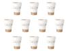 Set of 10 White Glazed Polka Dot Cups with Measuring Lines x 12cm Shochu Cups by Setomonohonpo [9.7 (400cc)]