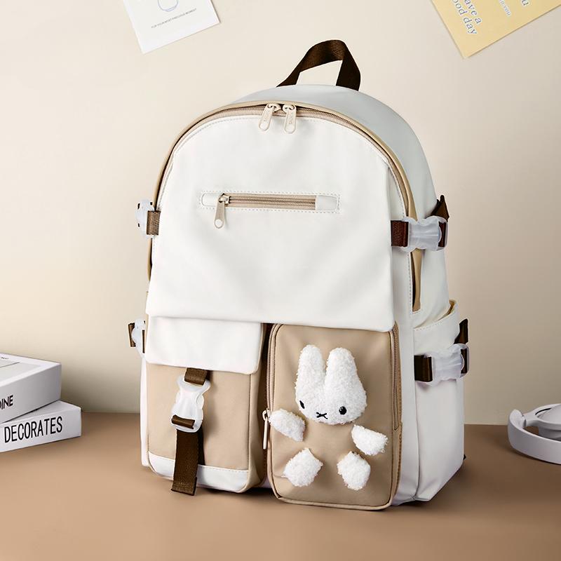 Middle School Backpack Girls Cute School Bags Korean Style Teen Schoolbag Backpacks with Multiple Pockets 12 To 14 Years
