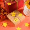 10Pcs New DIY Gold Star Cutouts 4 Inches Reusable Paper Star Cutouts Thicken Double Sided Paper Stars Classroom Decoration
