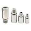 304 Stainless Steel Single Channel Connector 360° Rotating Universal Pneumatic Rotary Joint Male Thread Anti-Winding
