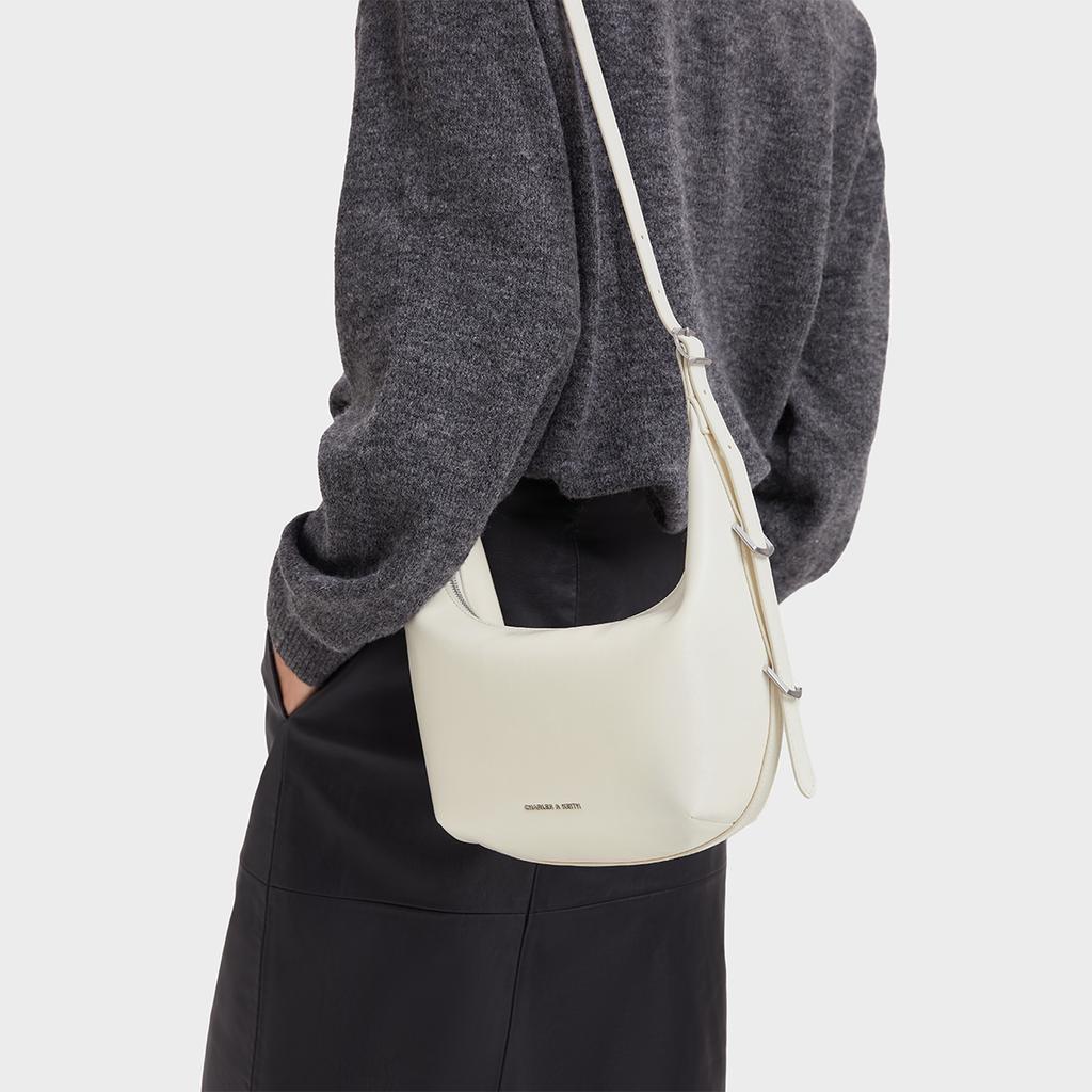 Charles & Keith Vintage Soft Crescent Bag Women Shoulder Bag Multiple-Colors CK2-40782526