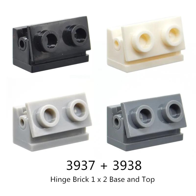 10/20 Pair/Lot Buildings Blocks 2429 2430 3937 3938 Hinge Plate 1 X 4 Swivel 1 X 2 Base and Top Brick Toy For High-Tech MOC Set