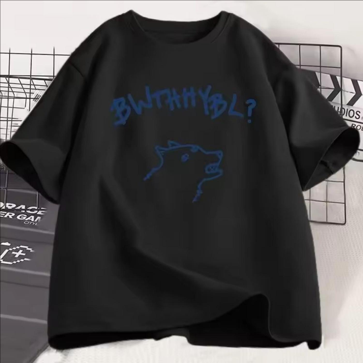 

BWTHHYBL Bella Where Have You Been Loca T-Shirt Women s Casual Short Sleeve Round Neck Printed T-Shirt Women Clothing Fashion XXXXXL чорний