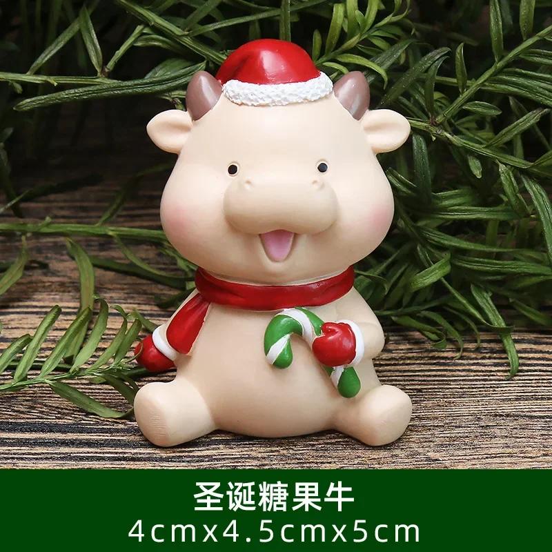 Christmas Old Man Snowman Ornaments Mini Resin Ornament Resin Craft Decoration Gift Present Doll Doll