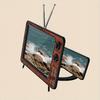 12 Inch Vintage Phone Desktop Stand for Watching Shows, Phone Screen Amplifier, Foldable Desktop Lazy Phone Watching Artifact